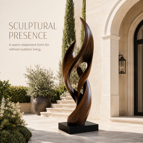 Rustic Rowan Hollow Form Sculpture - Design 042 - product image 02