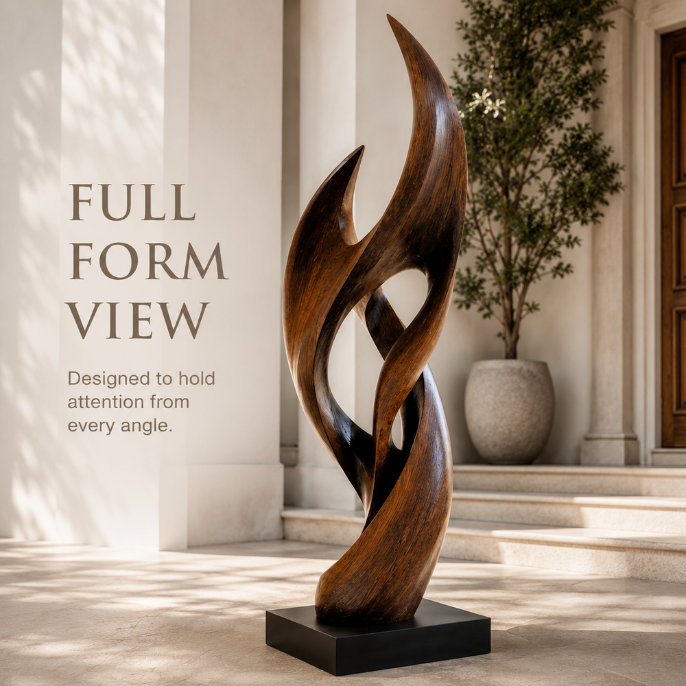 Rustic Rowan Hollow Form Sculpture - Design 042 - product image 03