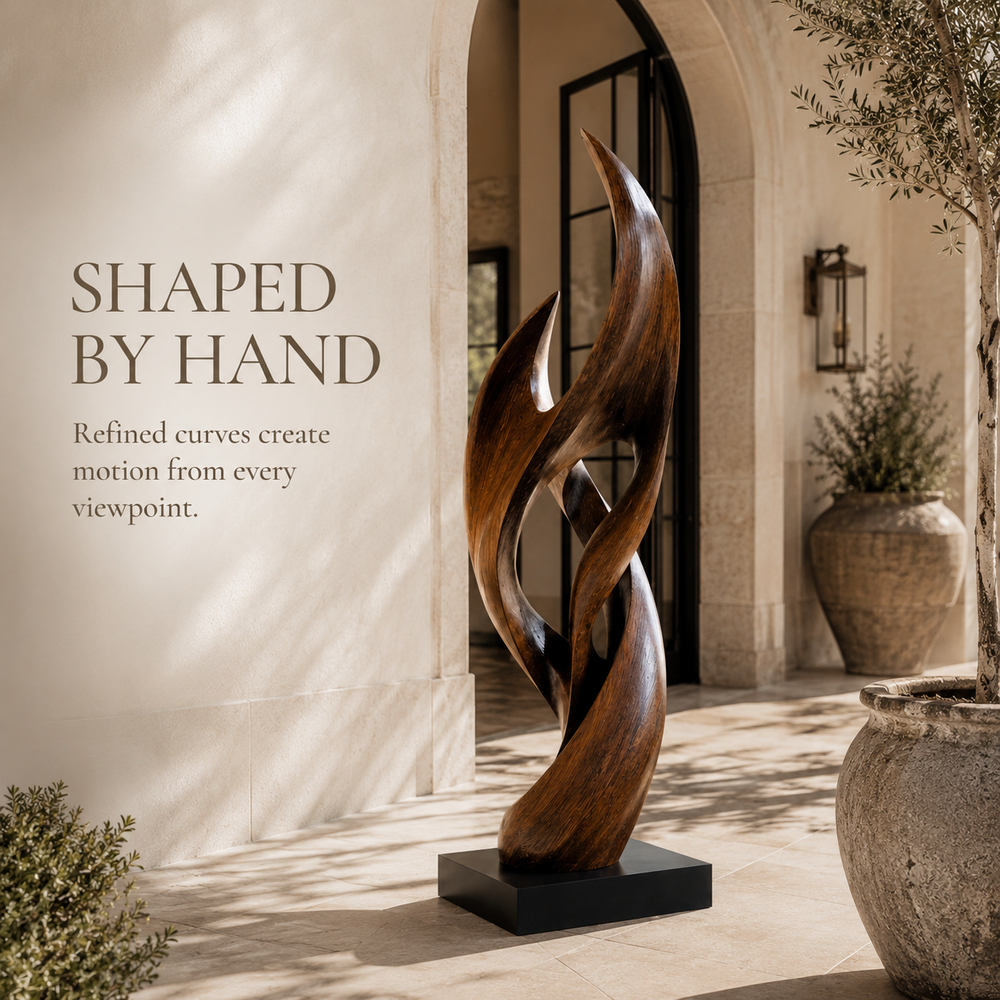 Rustic Rowan Hollow Form Sculpture - Design 042 - product image 06