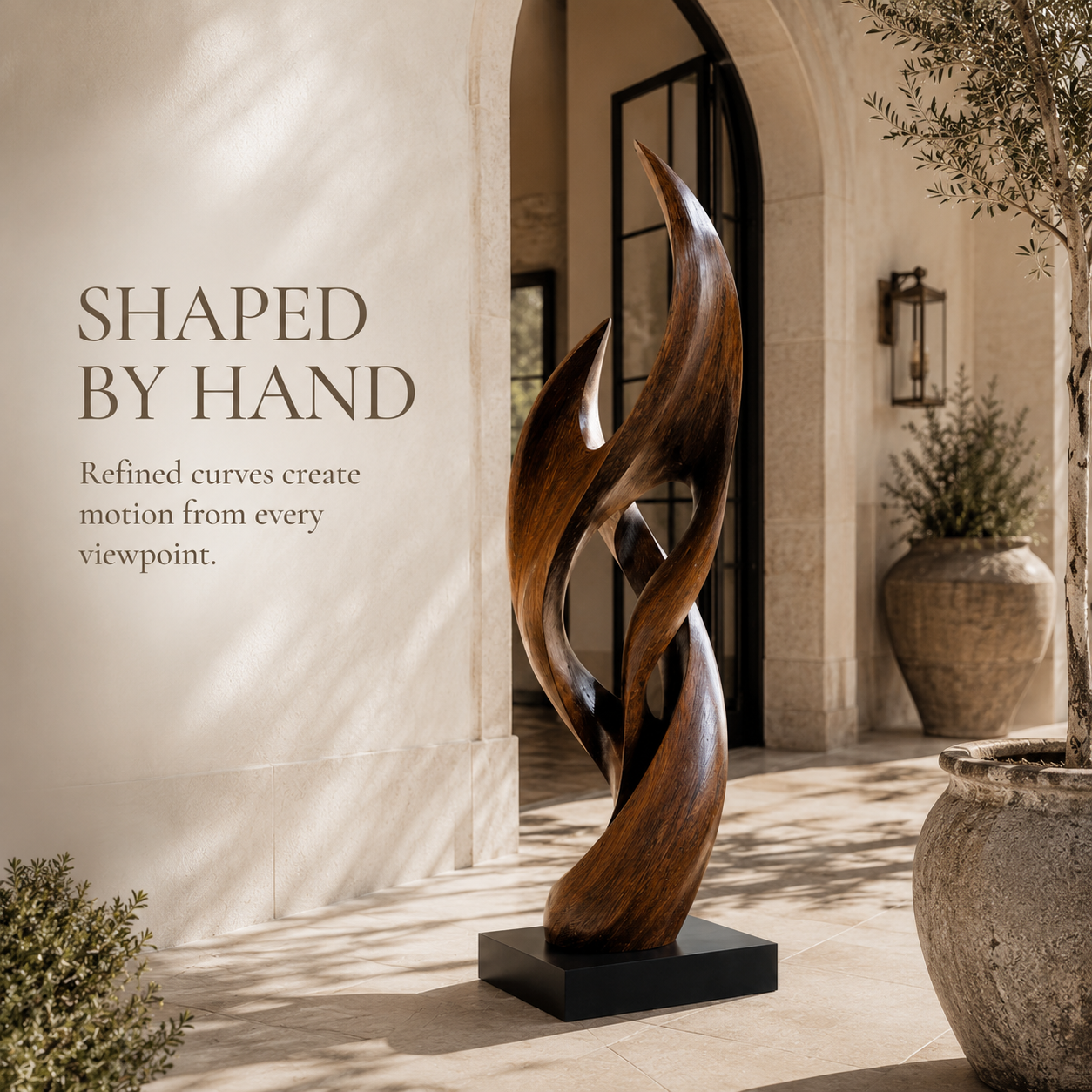 Rustic Rowan Hollow Form Sculpture - Design 042 - product image 06