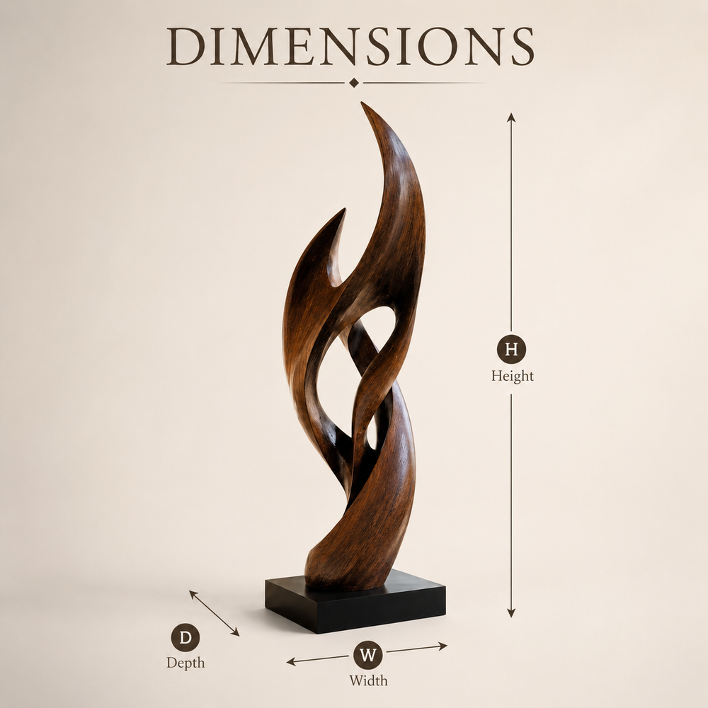 Rustic Rowan Hollow Form Sculpture - Design 042 - product image 08