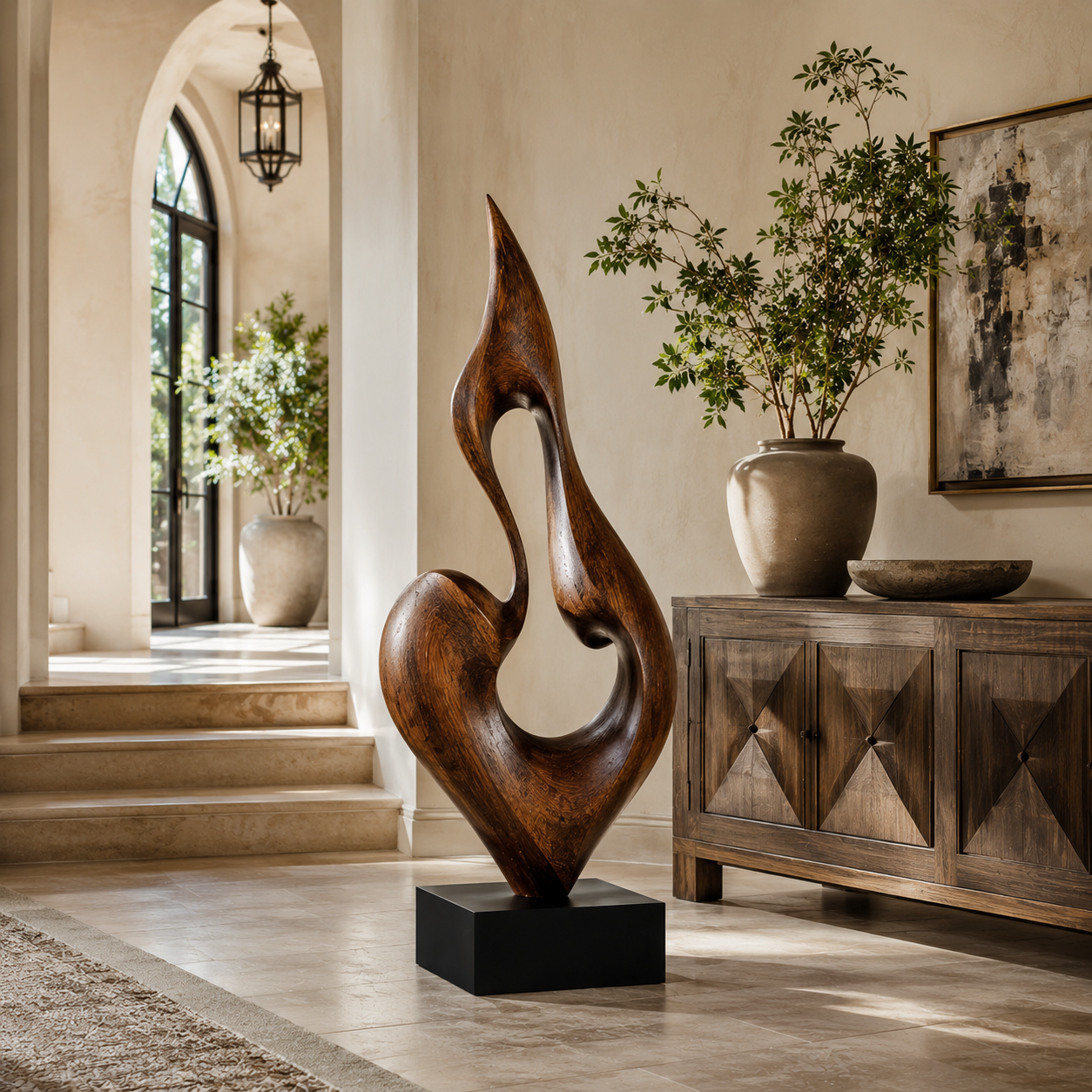 Rustic Brielle Sculptural Accent Object - Design 043 - main view