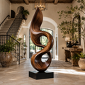 Rustic Arden Abstract Wood Sculpture - Design 044 - main view
