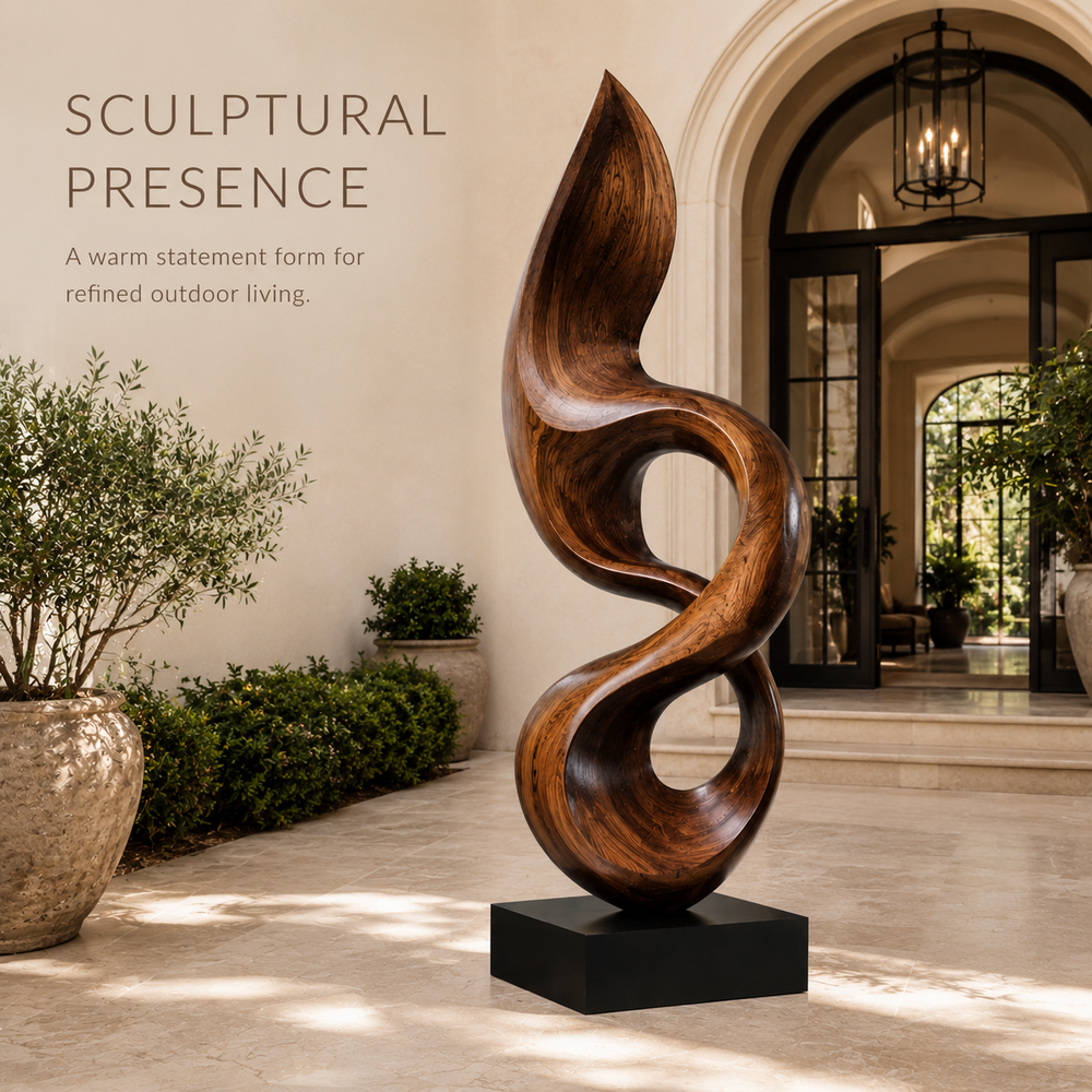 Rustic Arden Abstract Wood Sculpture - Design 044 - product image 02