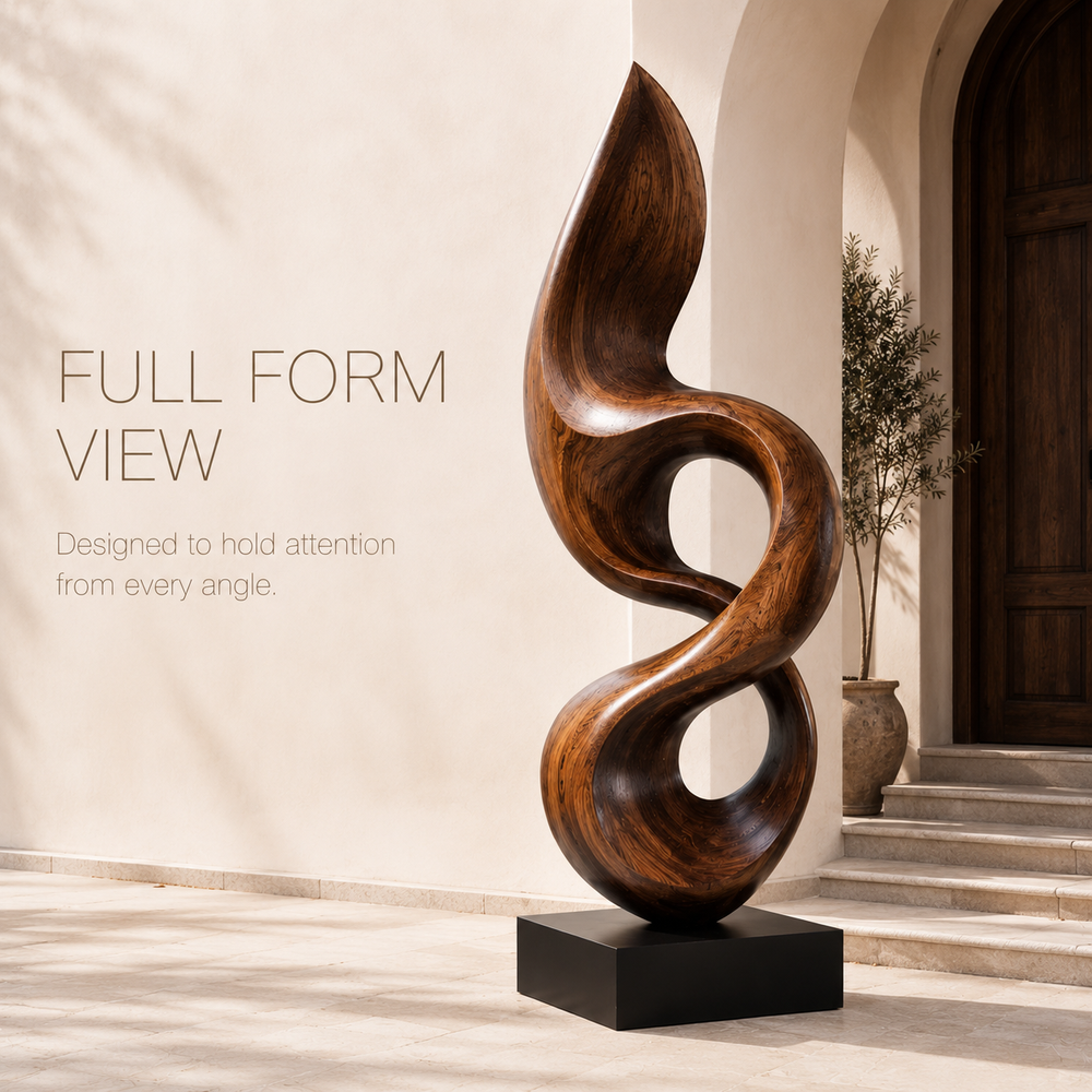 Rustic Arden Abstract Wood Sculpture - Design 044 - product image 03