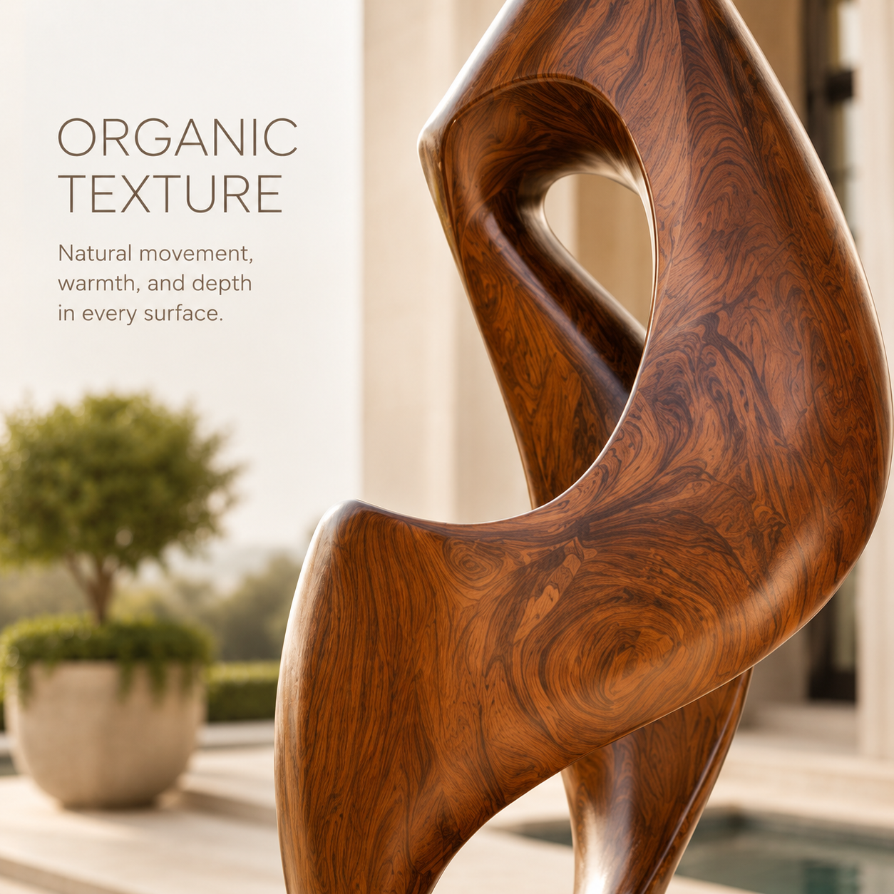 Rustic Mira Organic Table Sculpture - Design 045 - product image 05