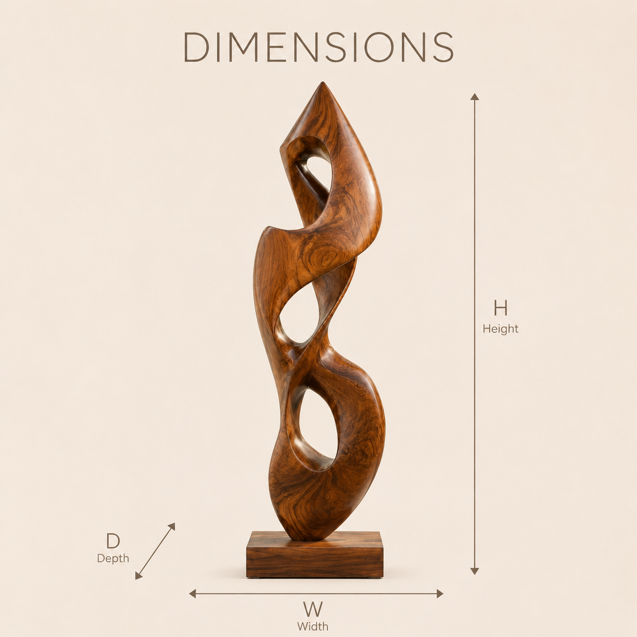 Rustic Mira Organic Table Sculpture - Design 045 - product image 08