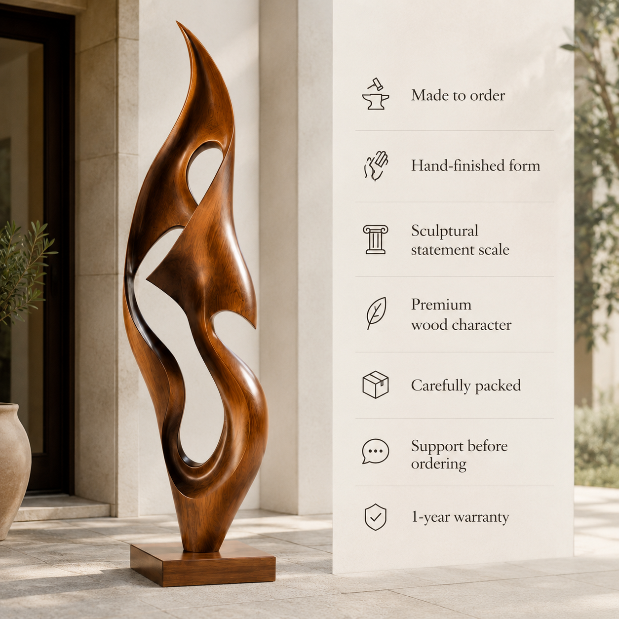 Rustic Calder Sculptural Decor Object - Design 046 - product image 09