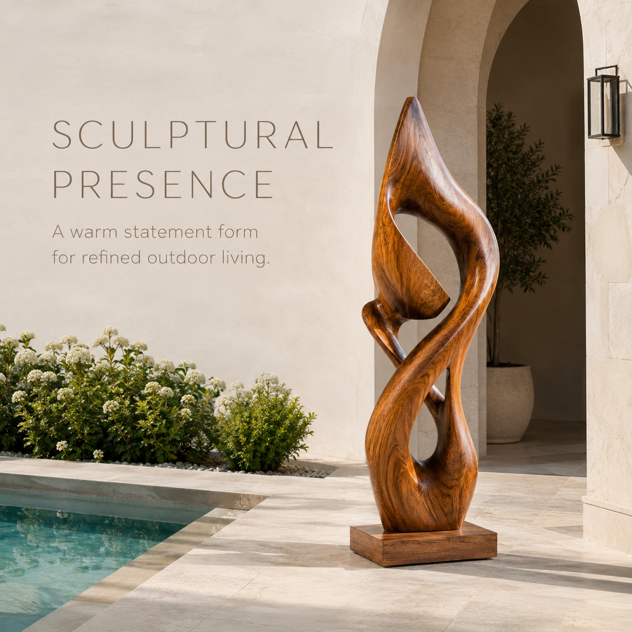 Rustic Soren Carved Abstract Sculpture - Design 047 - product image 02