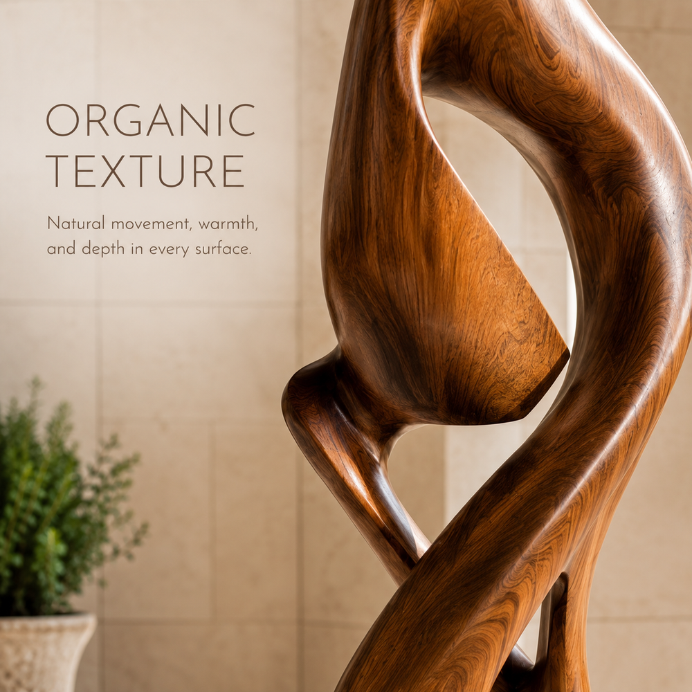 Rustic Soren Carved Abstract Sculpture - Design 047 - product image 05