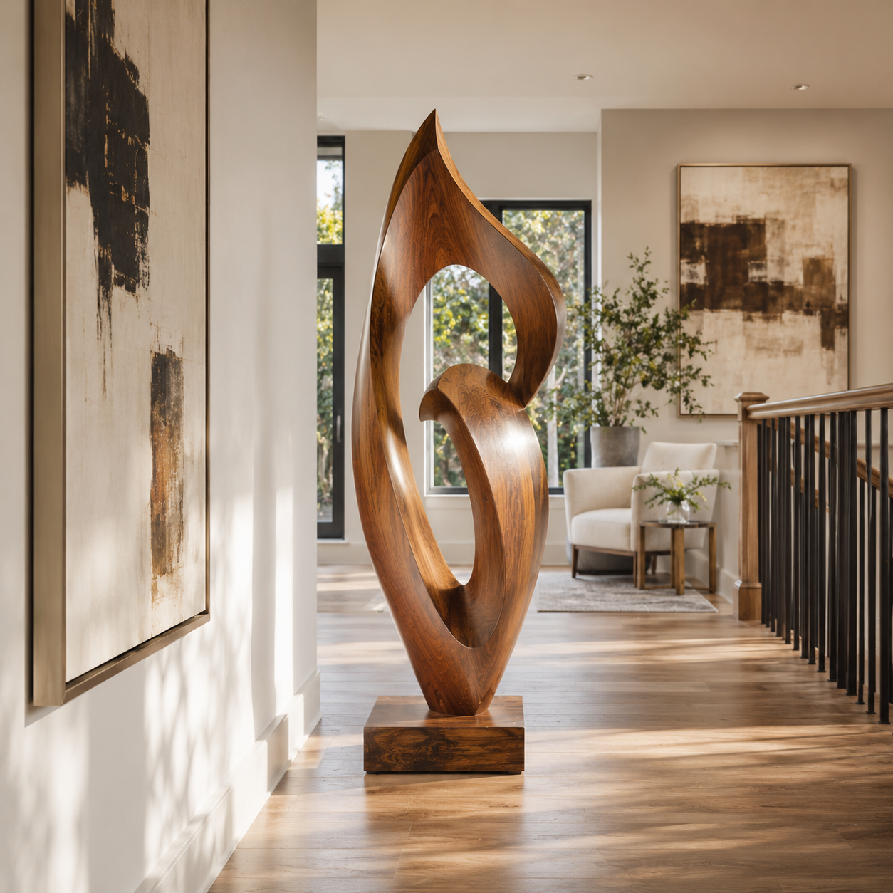 Rustic Elara Organic Form Sculpture - Design 048 - main view