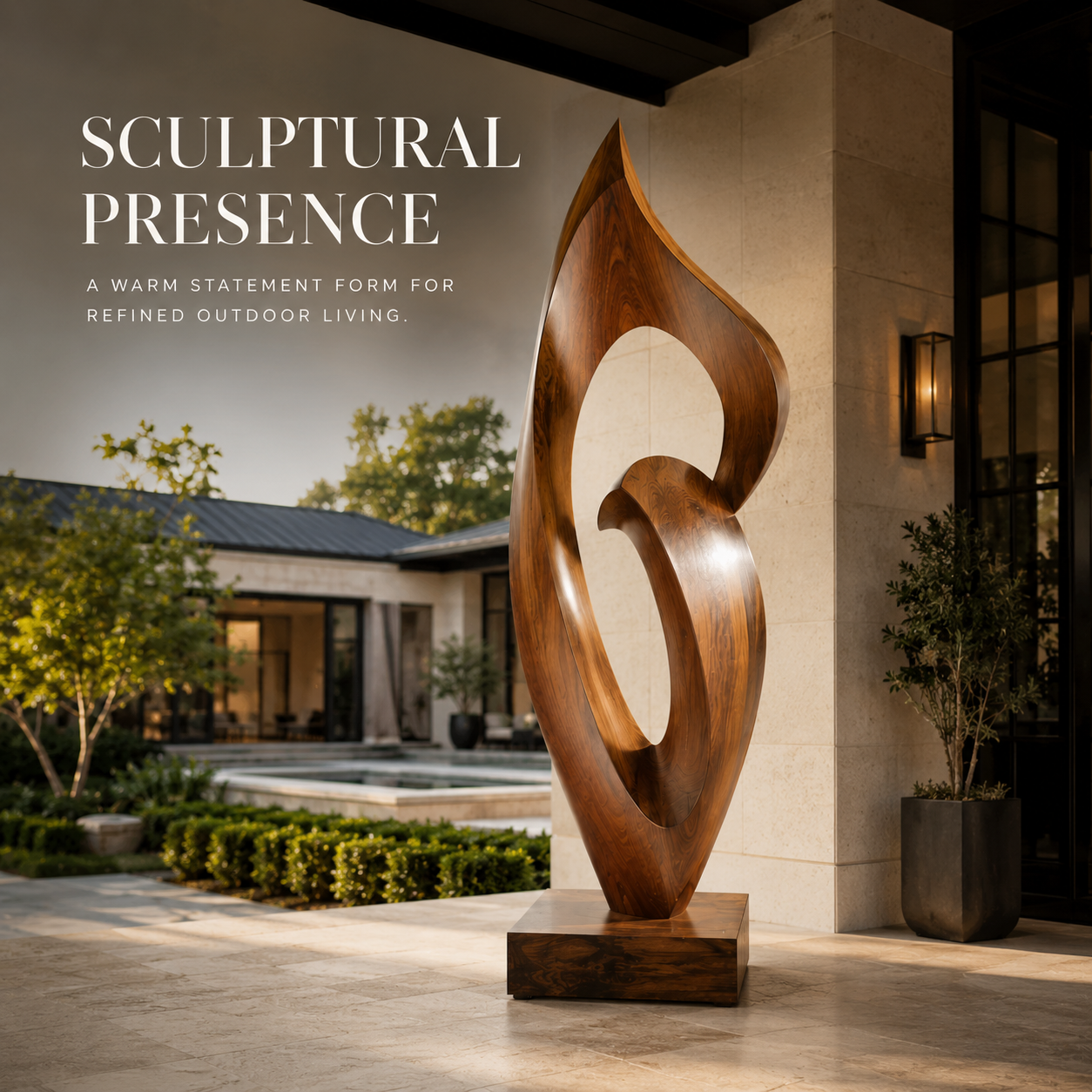 Rustic Elara Organic Form Sculpture - Design 048 - product image 02