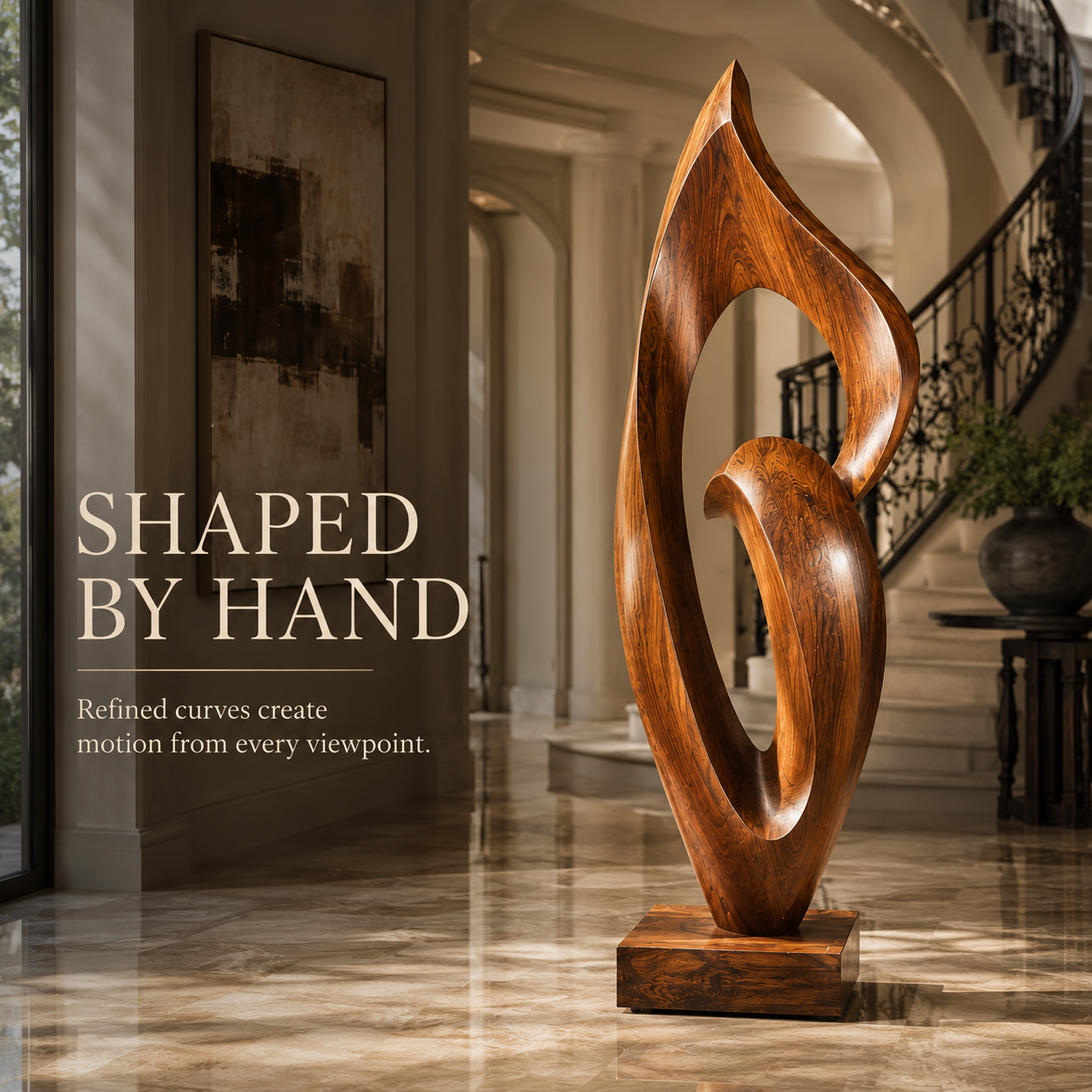 Rustic Elara Organic Form Sculpture - Design 048 - product image 06