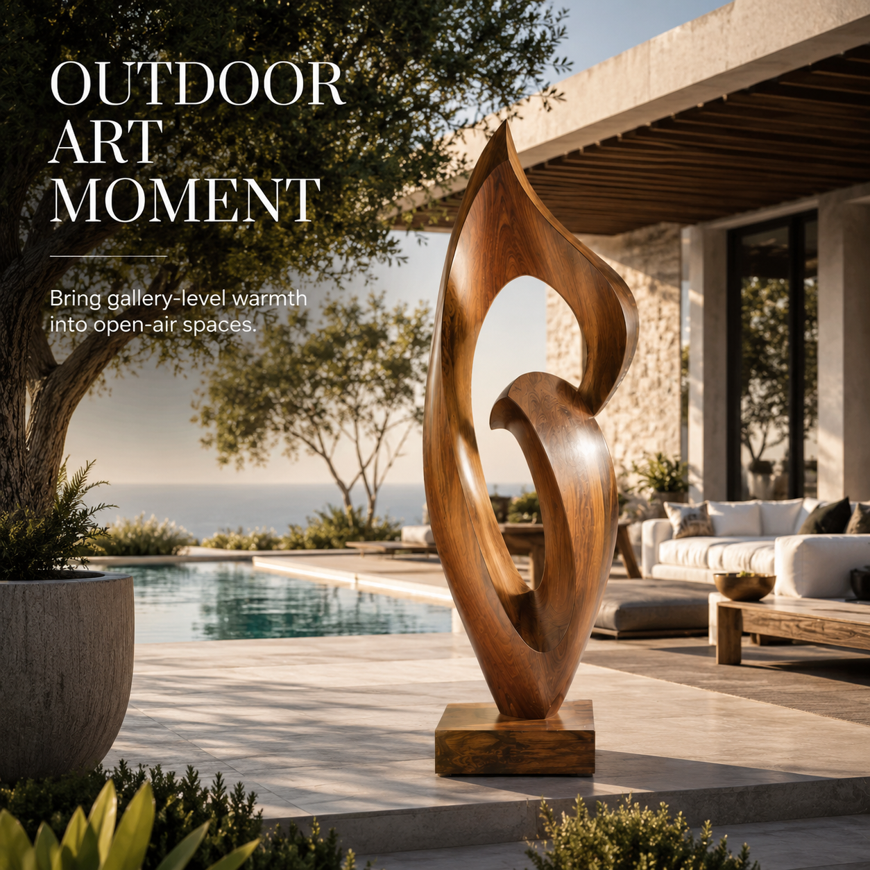 Rustic Elara Organic Form Sculpture - Design 048 - product image 07