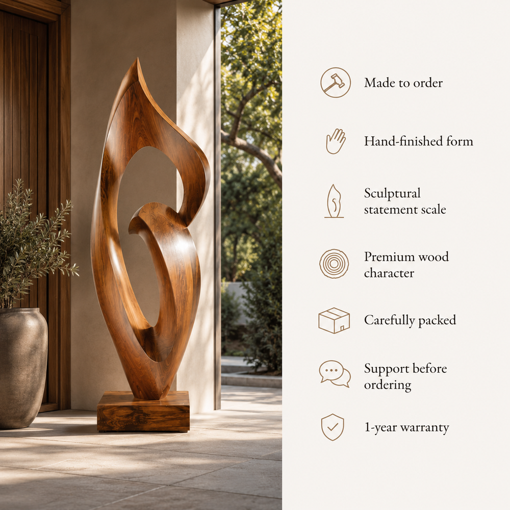 Rustic Elara Organic Form Sculpture - Design 048 - product image 09