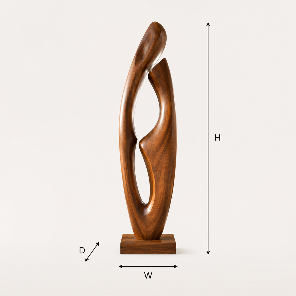 Rustic Veyra Modern Wood Sculpture - Design 049 - product image 08