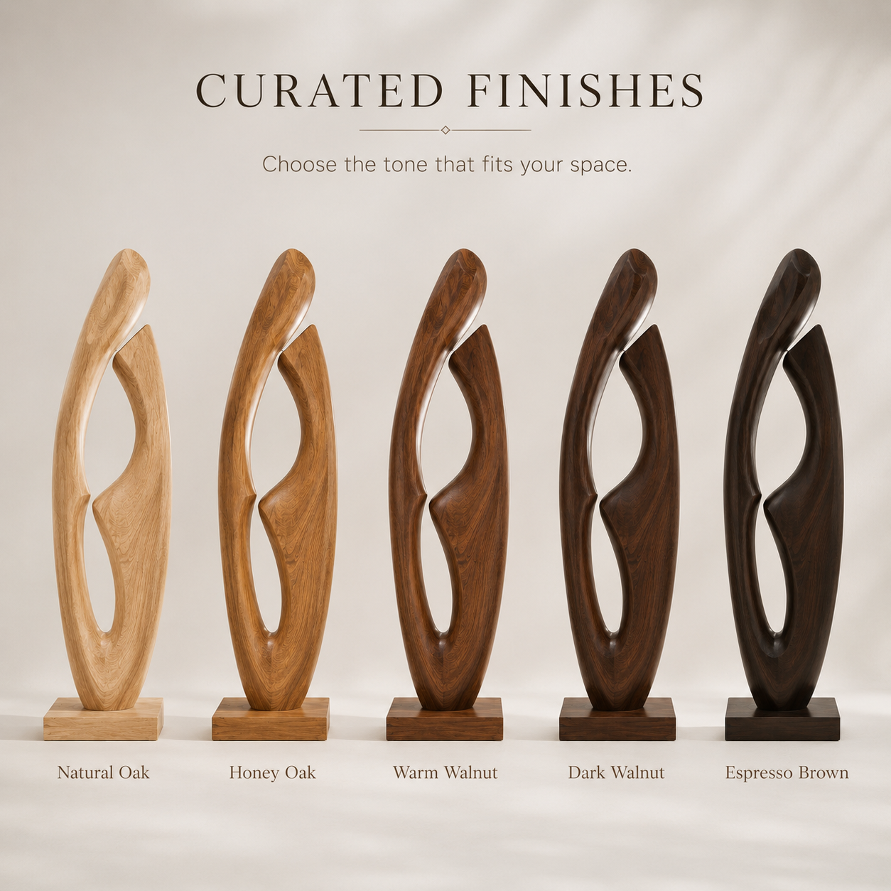 Rustic Veyra Modern Wood Sculpture - Design 049 - product image 10
