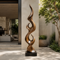 Rustic Liora Warm Abstract Sculpture - Design 051 - main view