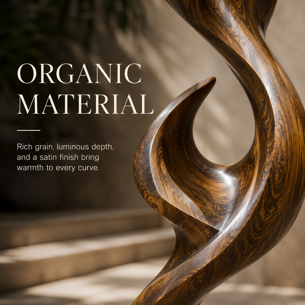 Rustic Liora Warm Abstract Sculpture - Design 051 - product image 03