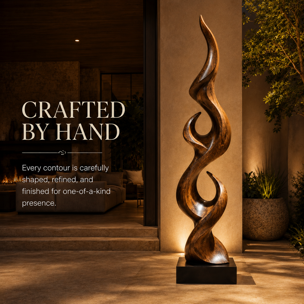 Rustic Liora Warm Abstract Sculpture - Design 051 - product image 04