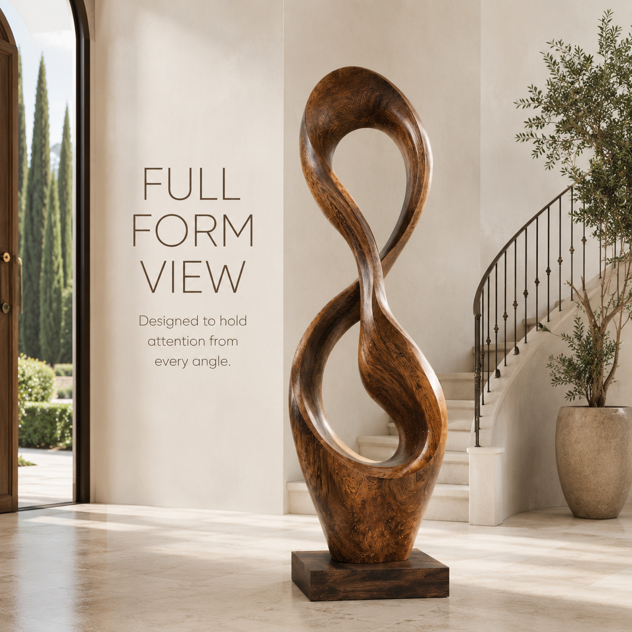 Rustic Rowan Hollow Form Sculpture - Design 052 - product image 03