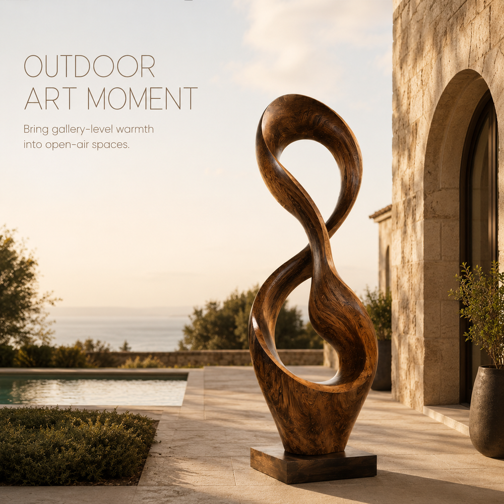 Rustic Rowan Hollow Form Sculpture - Design 052 - product image 07