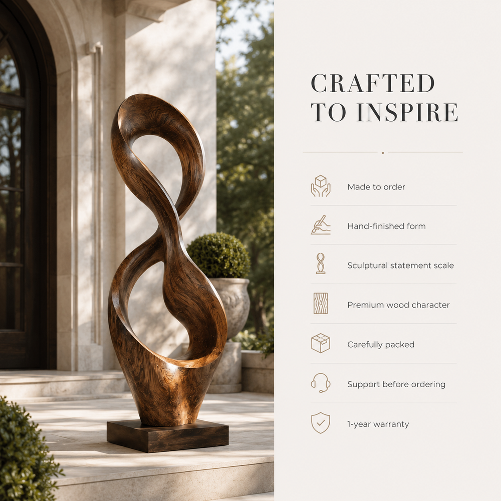 Rustic Rowan Hollow Form Sculpture - Design 052 - product image 09