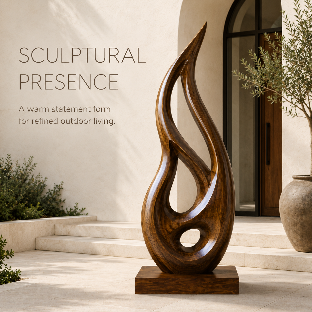 Rustic Arden Abstract Wood Sculpture - Design 054 - product image 02