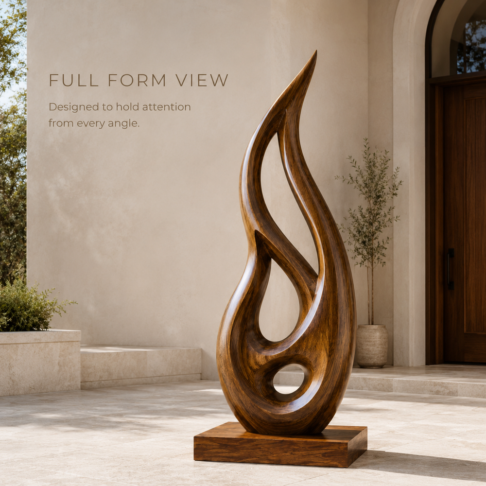 Rustic Arden Abstract Wood Sculpture - Design 054 - product image 03
