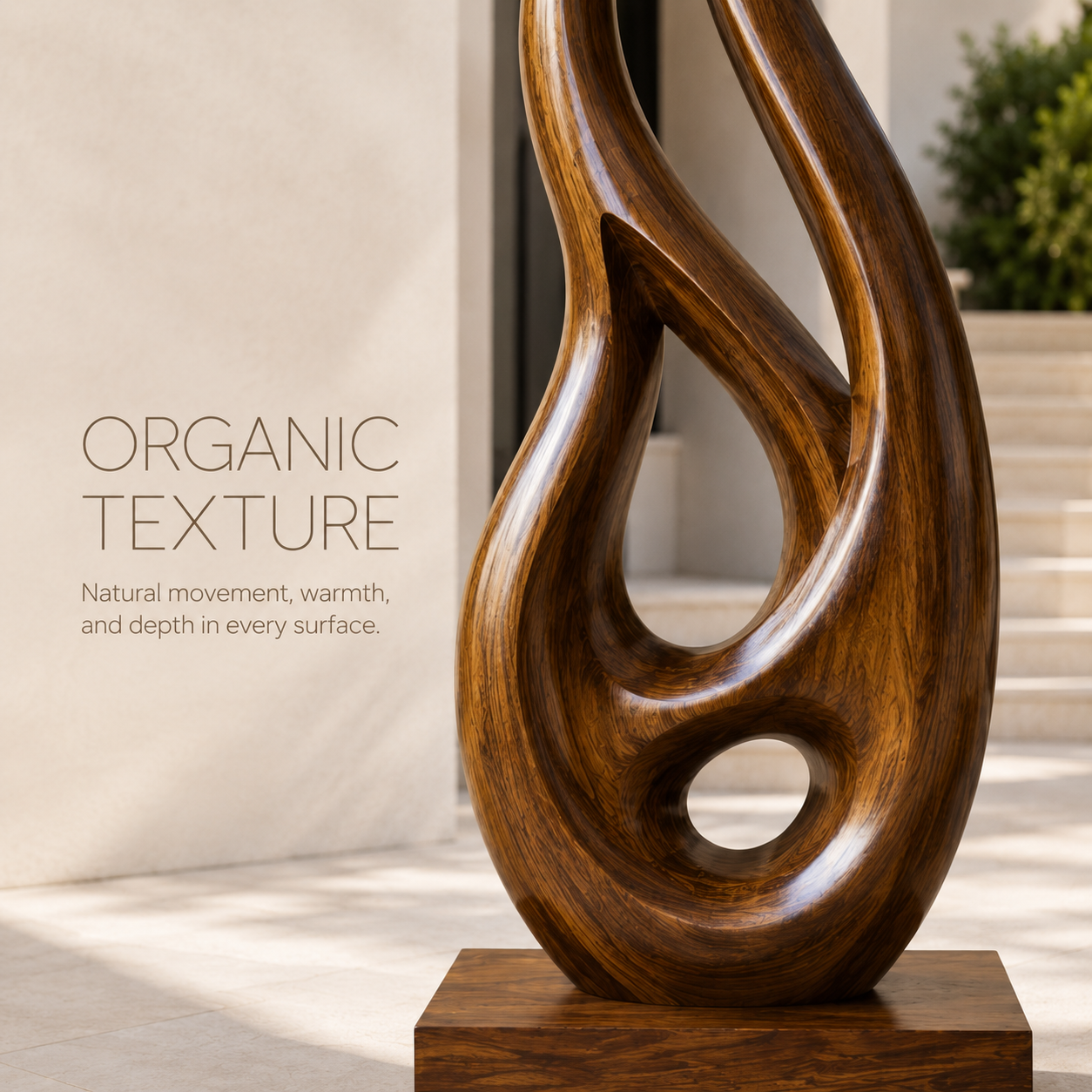Rustic Arden Abstract Wood Sculpture - Design 054 - product image 05