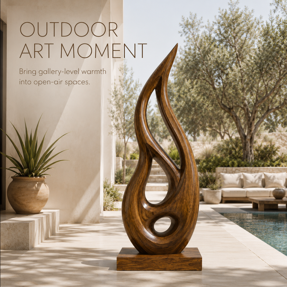 Rustic Arden Abstract Wood Sculpture - Design 054 - product image 07