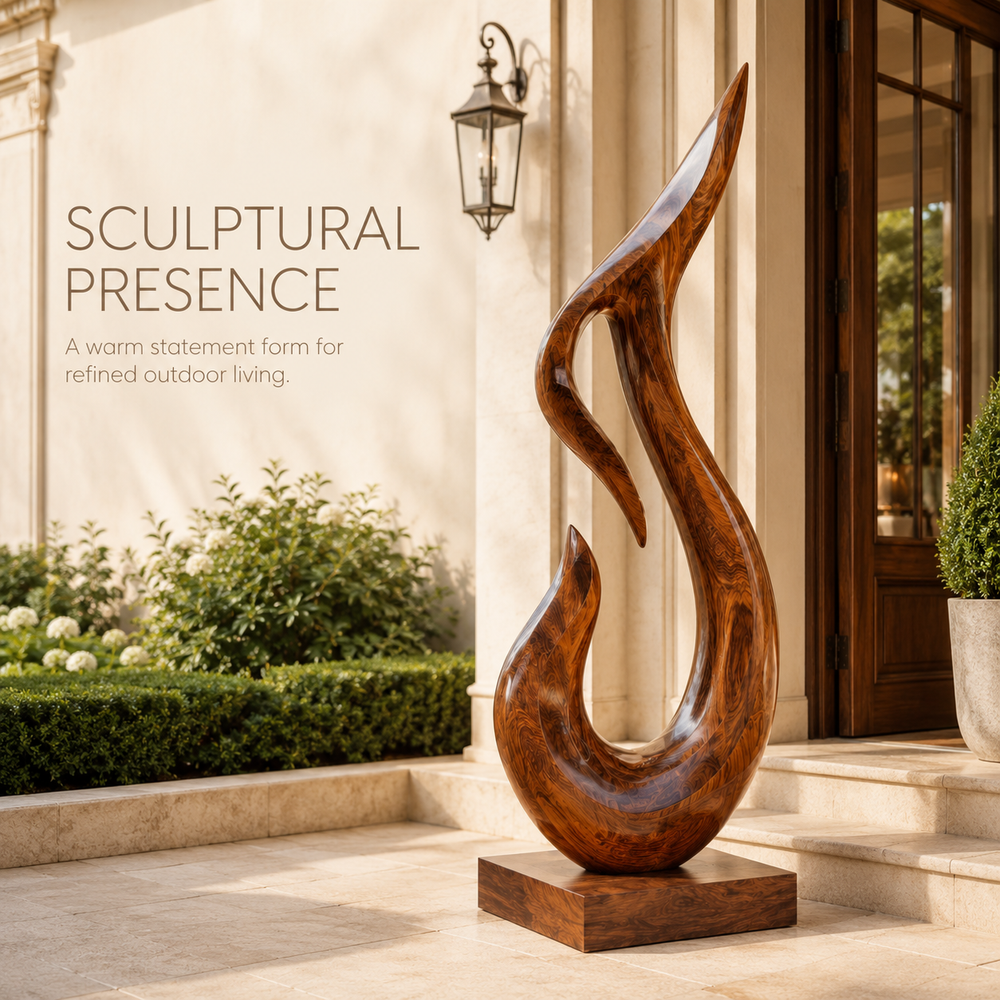 Rustic Soren Carved Abstract Sculpture - Design 057 - product image 02