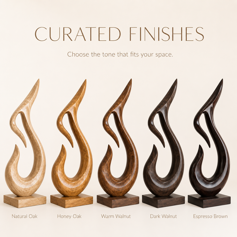 Rustic Soren Carved Abstract Sculpture - Design 057 - product image 11
