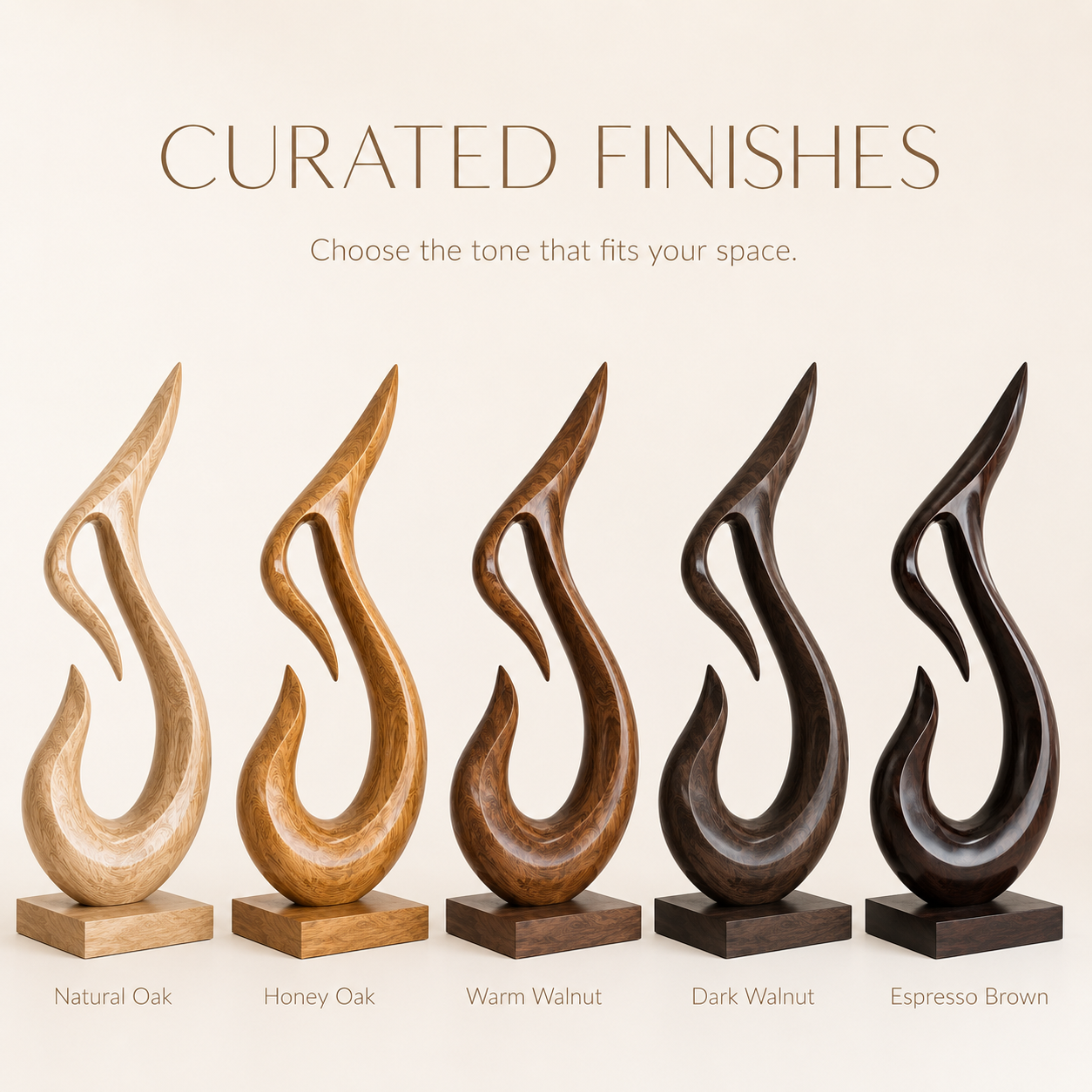 Rustic Soren Carved Abstract Sculpture - Design 057 - product image 11