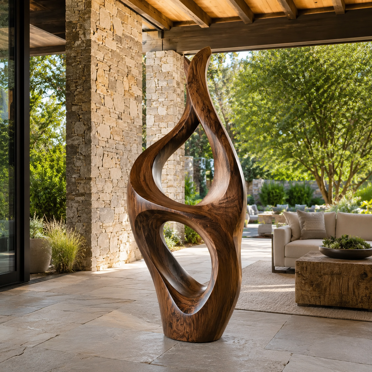 Rustic Elara Organic Form Sculpture - Design 058 - main view