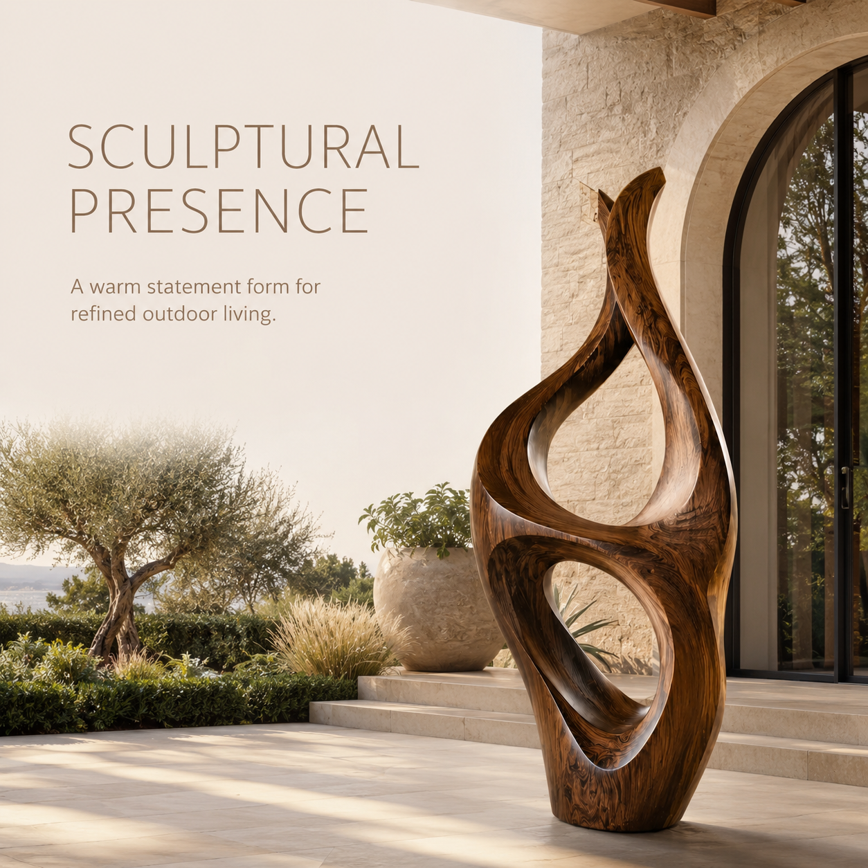 Rustic Elara Organic Form Sculpture - Design 058 - product image 02