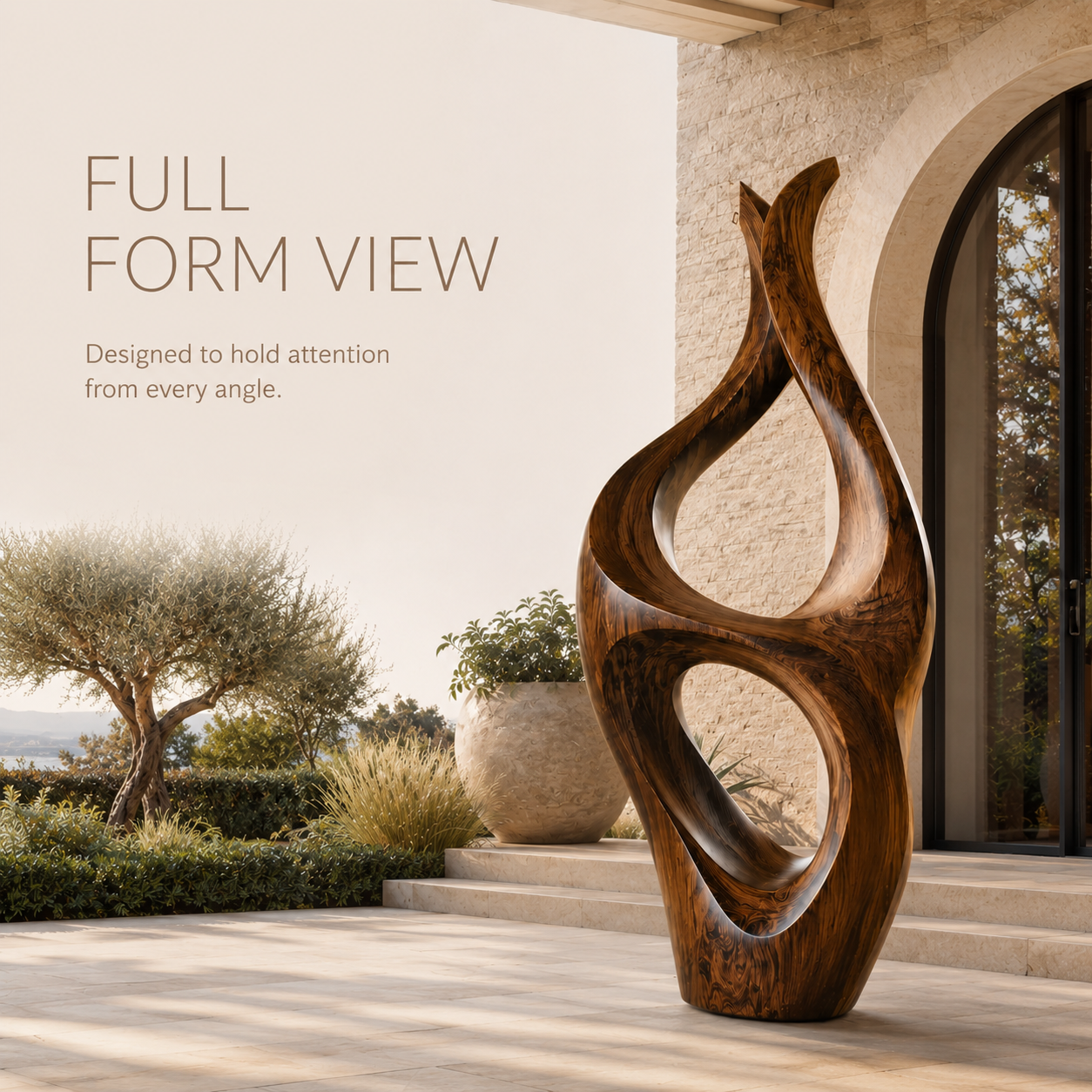 Rustic Elara Organic Form Sculpture - Design 058 - product image 03