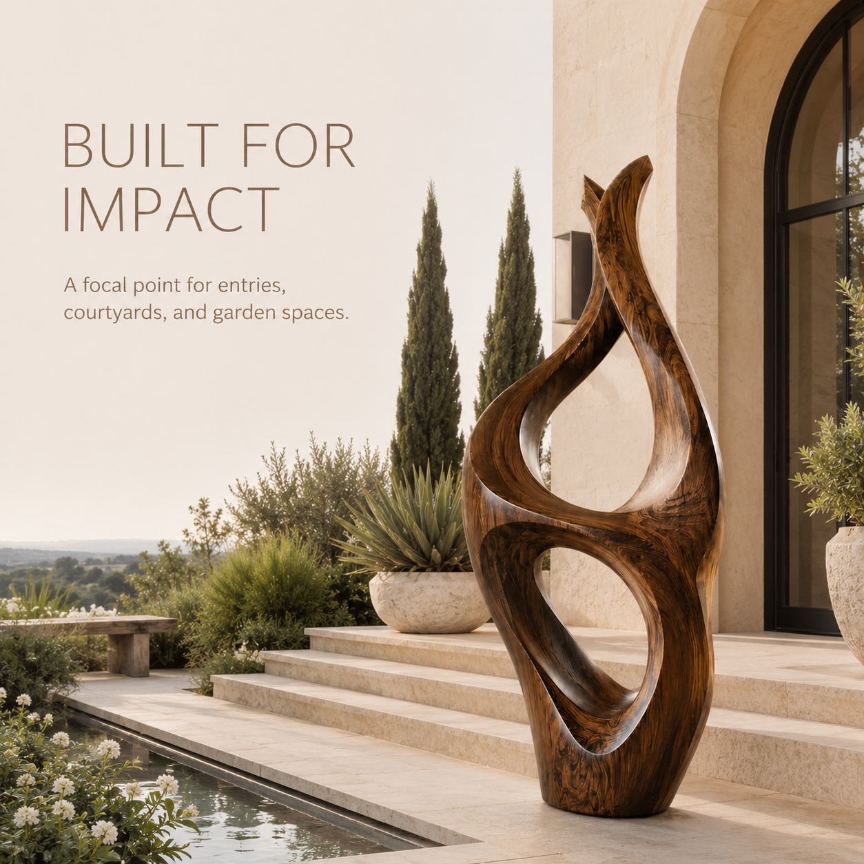 Rustic Elara Organic Form Sculpture - Design 058 - product image 04