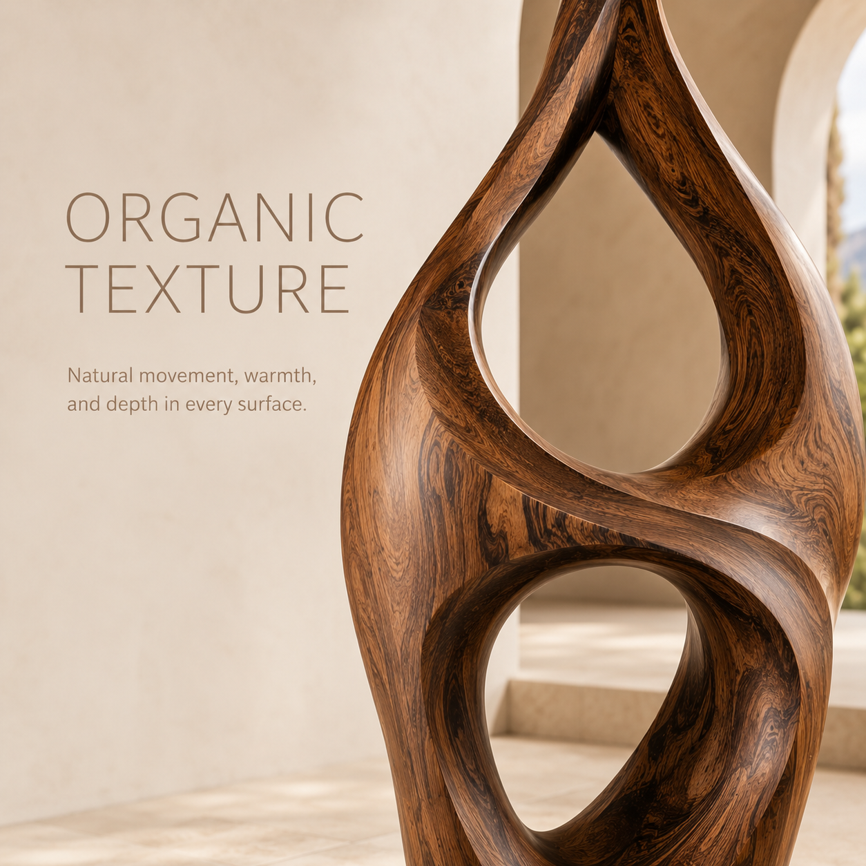 Rustic Elara Organic Form Sculpture - Design 058 - product image 05