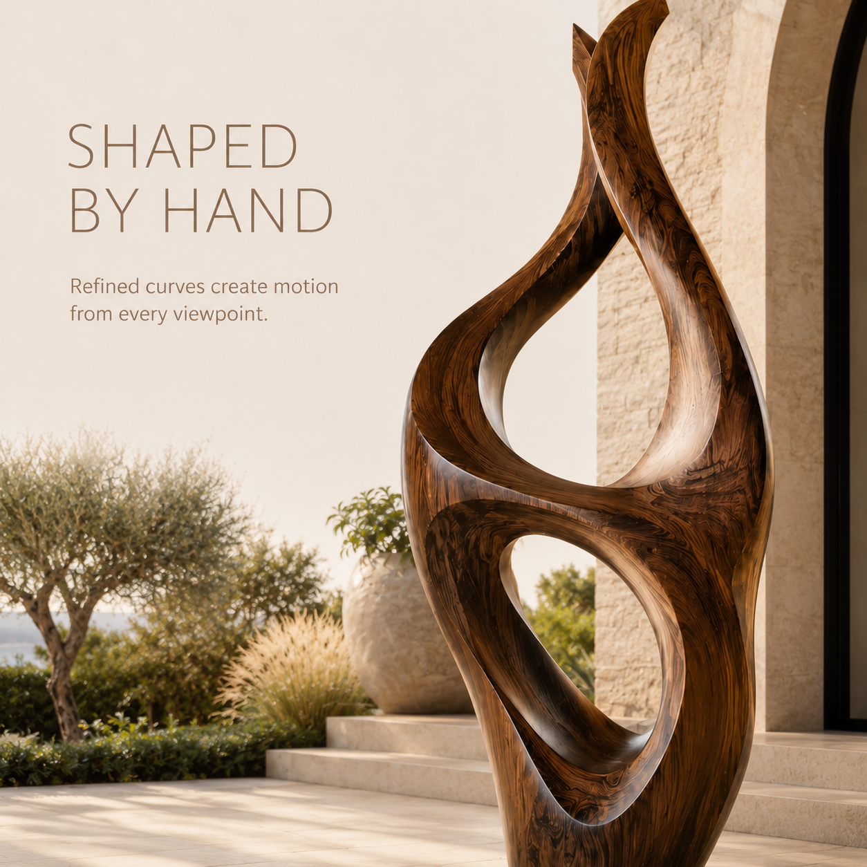 Rustic Elara Organic Form Sculpture - Design 058 - product image 06