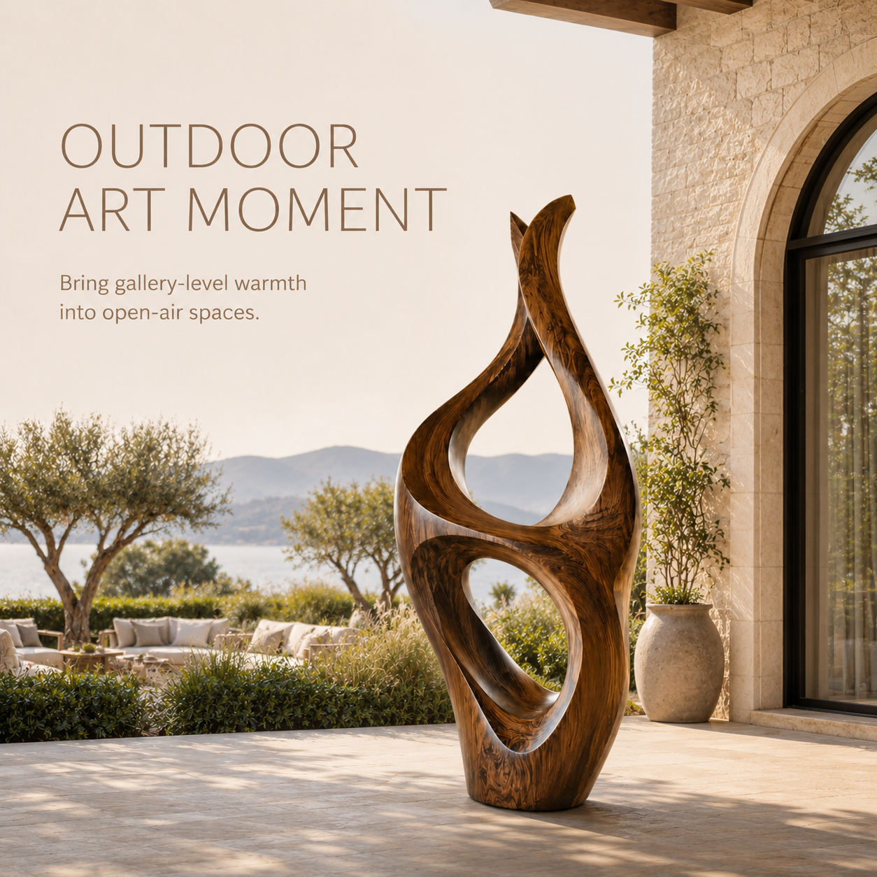 Rustic Elara Organic Form Sculpture - Design 058 - product image 07