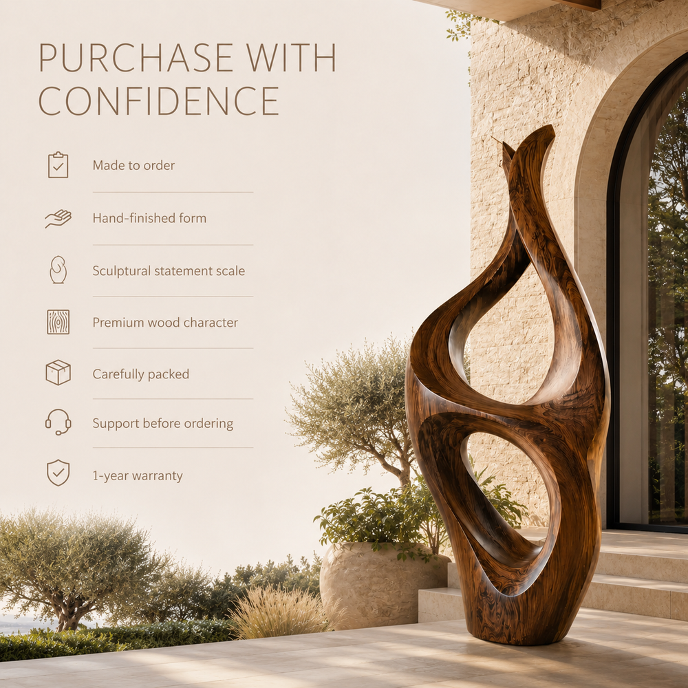 Rustic Elara Organic Form Sculpture - Design 058 - product image 09
