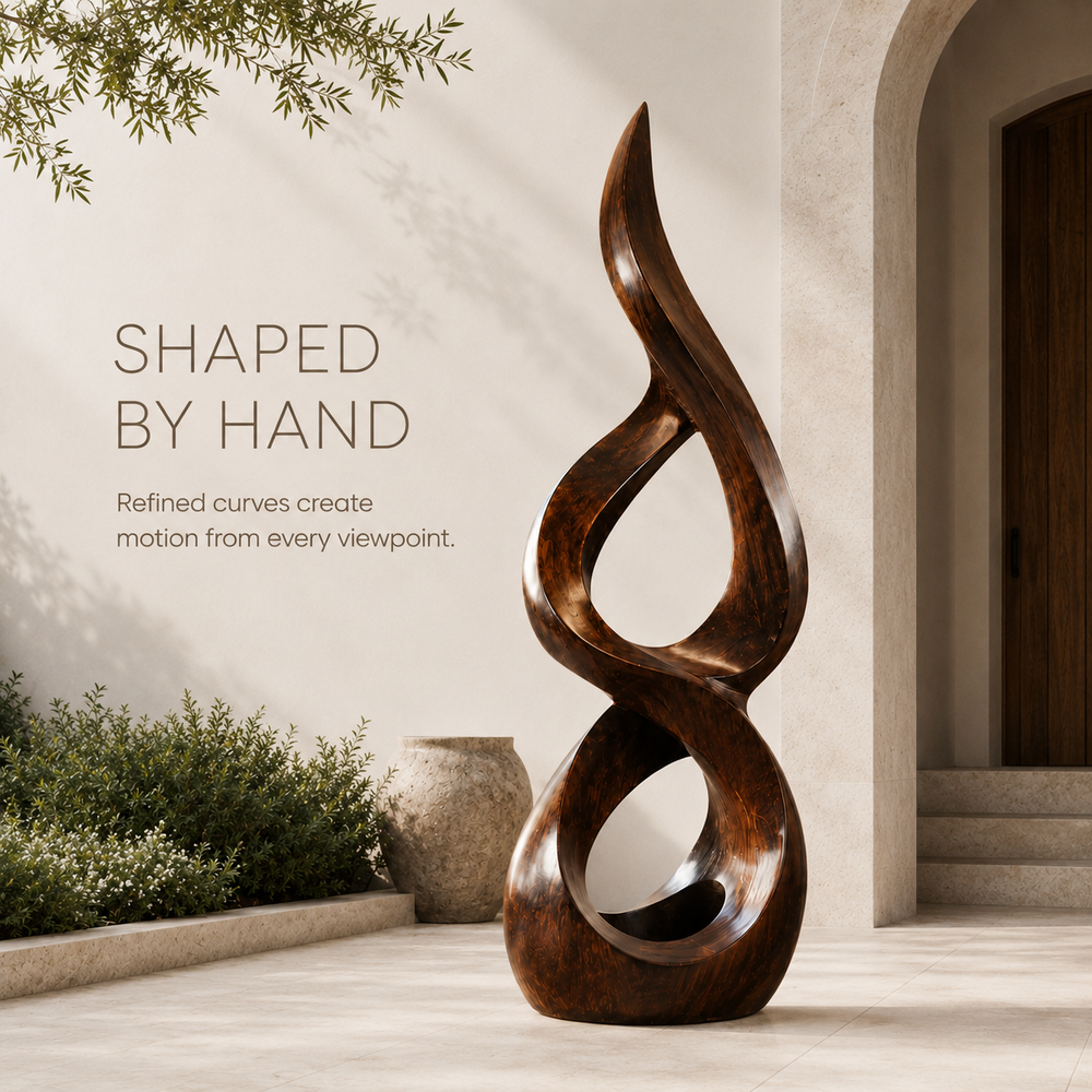 Rustic Veyra Modern Wood Sculpture - Design 059 - product image 06