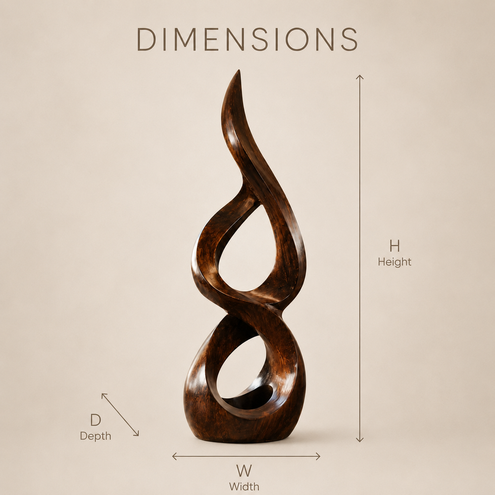 Rustic Veyra Modern Wood Sculpture - Design 059 - product image 08