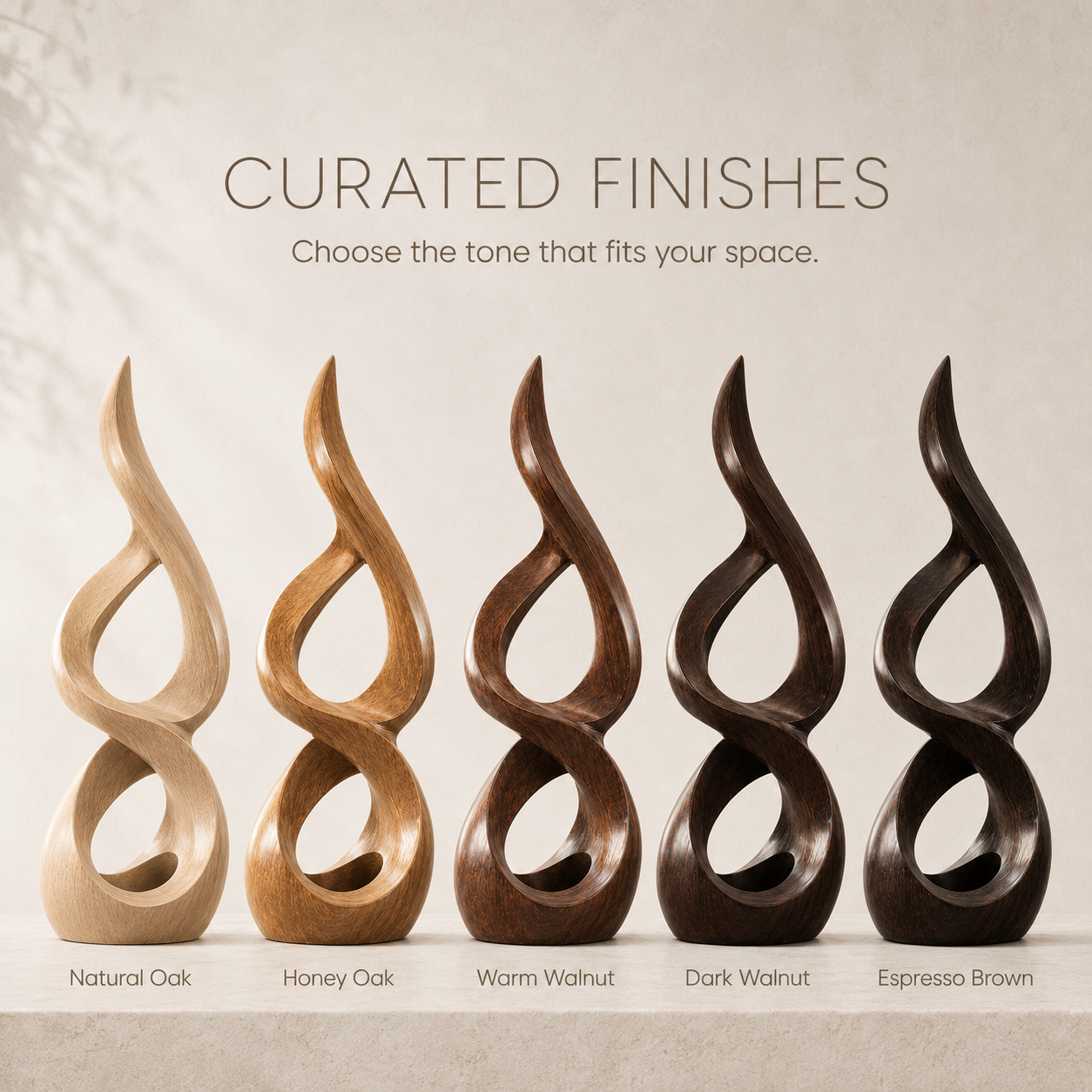 Rustic Veyra Modern Wood Sculpture - Design 059 - product image 11