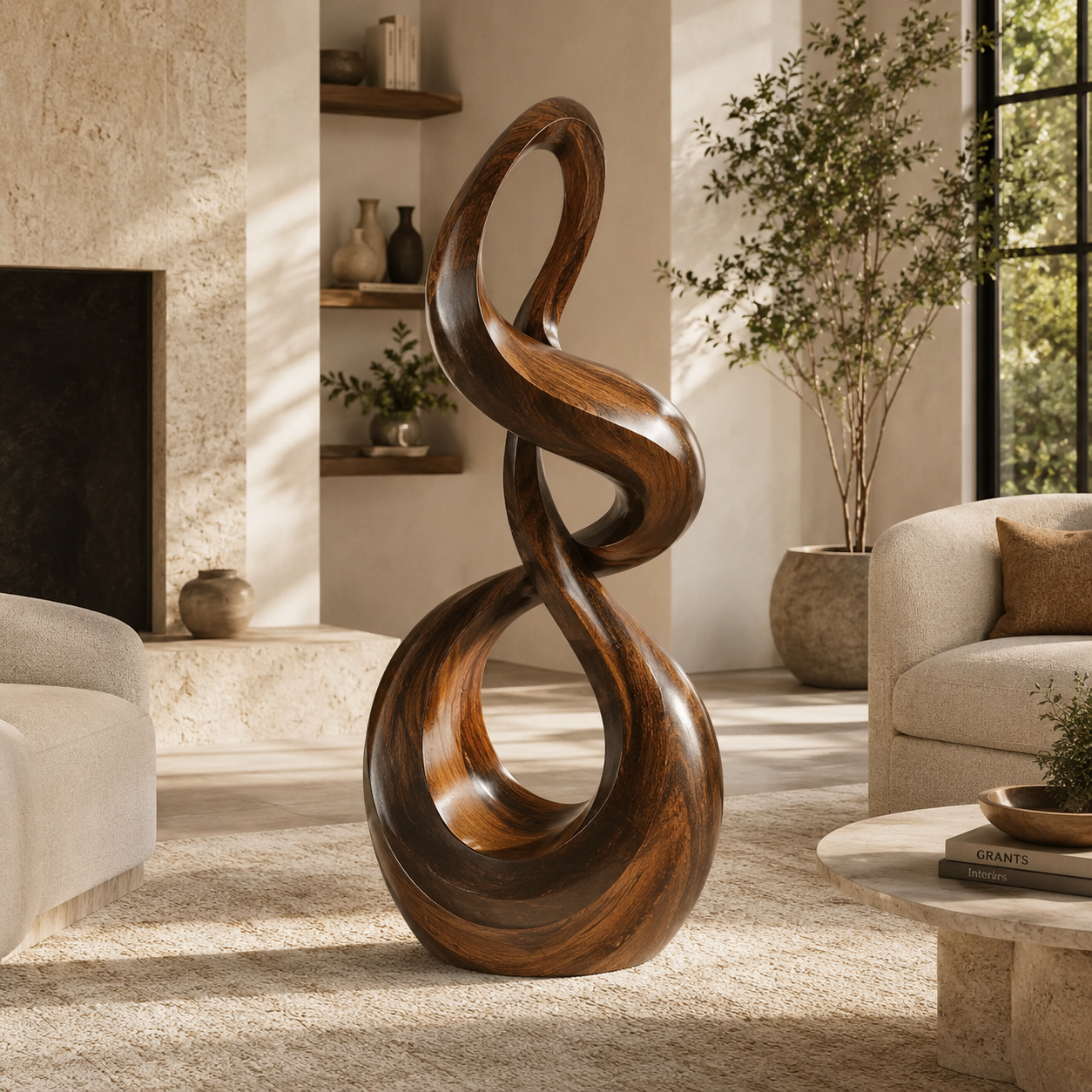 Rustic Nolan Gallery Shelf Sculpture - Design 060 - main view
