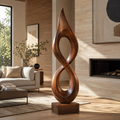 Rustic Liora Warm Abstract Sculpture - Design 061 - main view