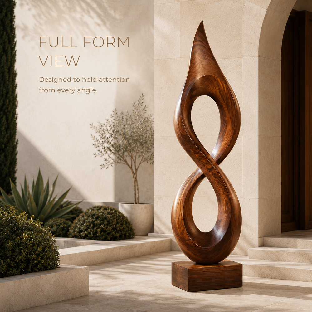 Rustic Liora Warm Abstract Sculpture - Design 061 - product image 03