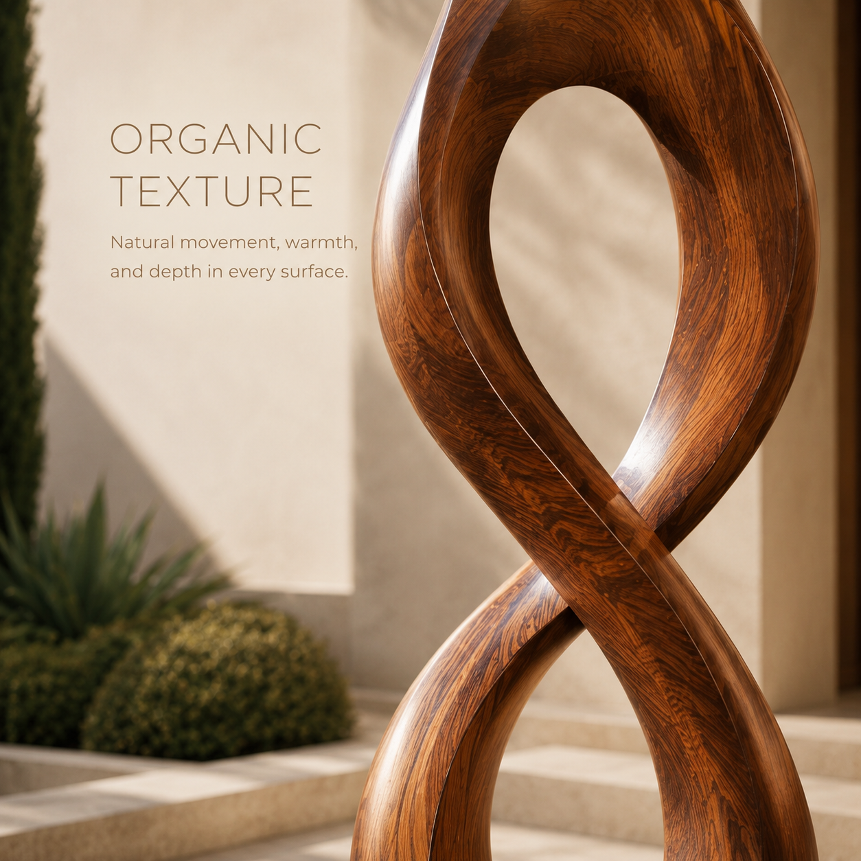 Rustic Liora Warm Abstract Sculpture - Design 061 - product image 05