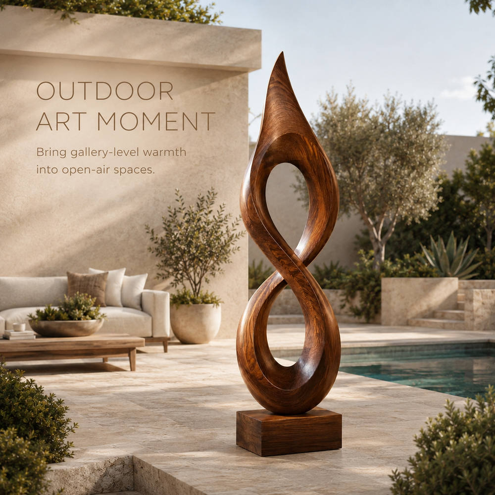 Rustic Liora Warm Abstract Sculpture - Design 061 - product image 07